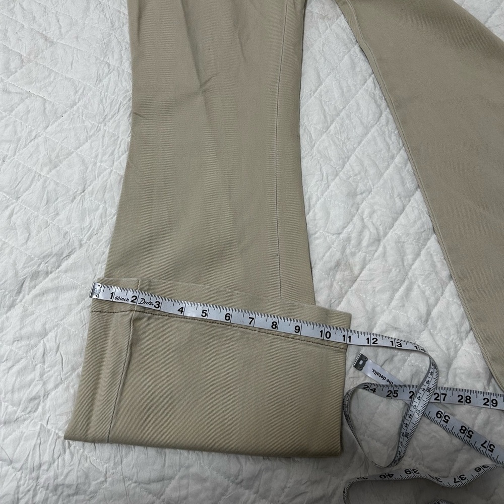 Y2K Abercrombie & Fitch Cream High-Waisted Pants - Picture 3 of 5